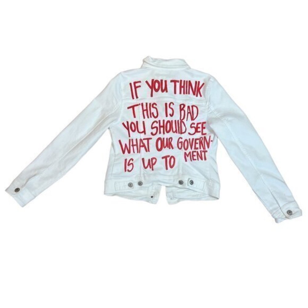 Old Navy White Denim Jacket